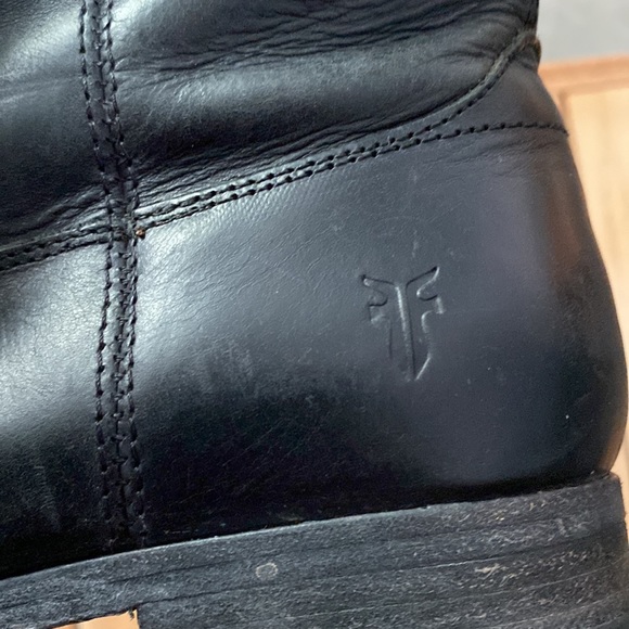 FRYE beautiful black leather boots size 6 - Picture 5 of 7